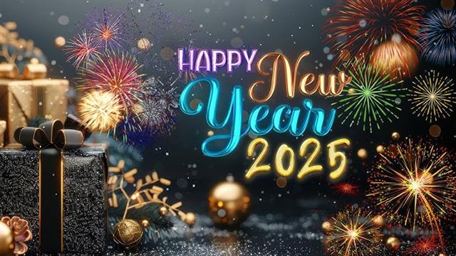 Happy 2025 coloring pages
